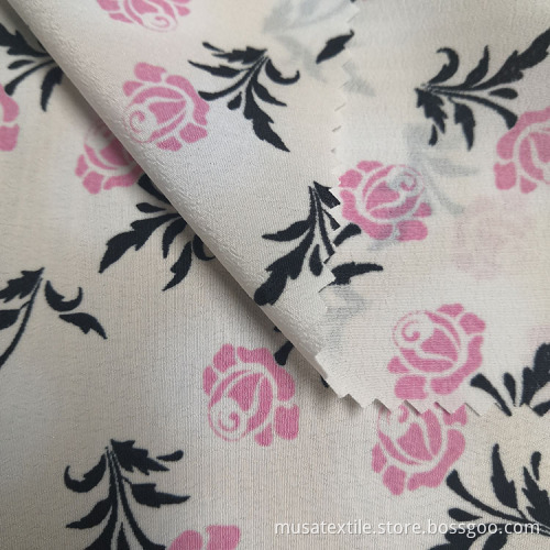 Blumenmuster Digitaldruck Camouflage Bubble Chiffon Stoff